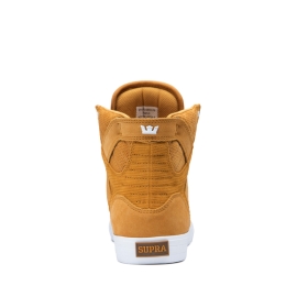 Supra Mens SKYTOP Desert/white High Top Shoes | CA-54703